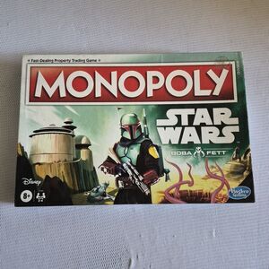 Monopoly Star Wars Boba Fett Bounty Hunt Edition Board Game — Incomplete